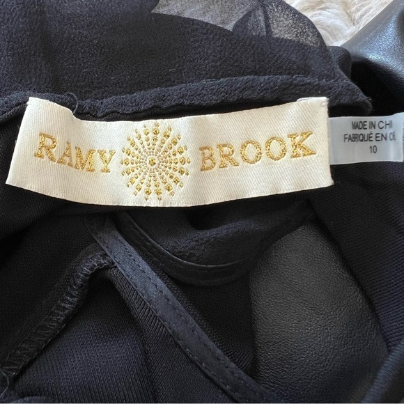 RAMY Brook Halter Neck Leather / Silk / Rayon Dress - Picture 8 of 14